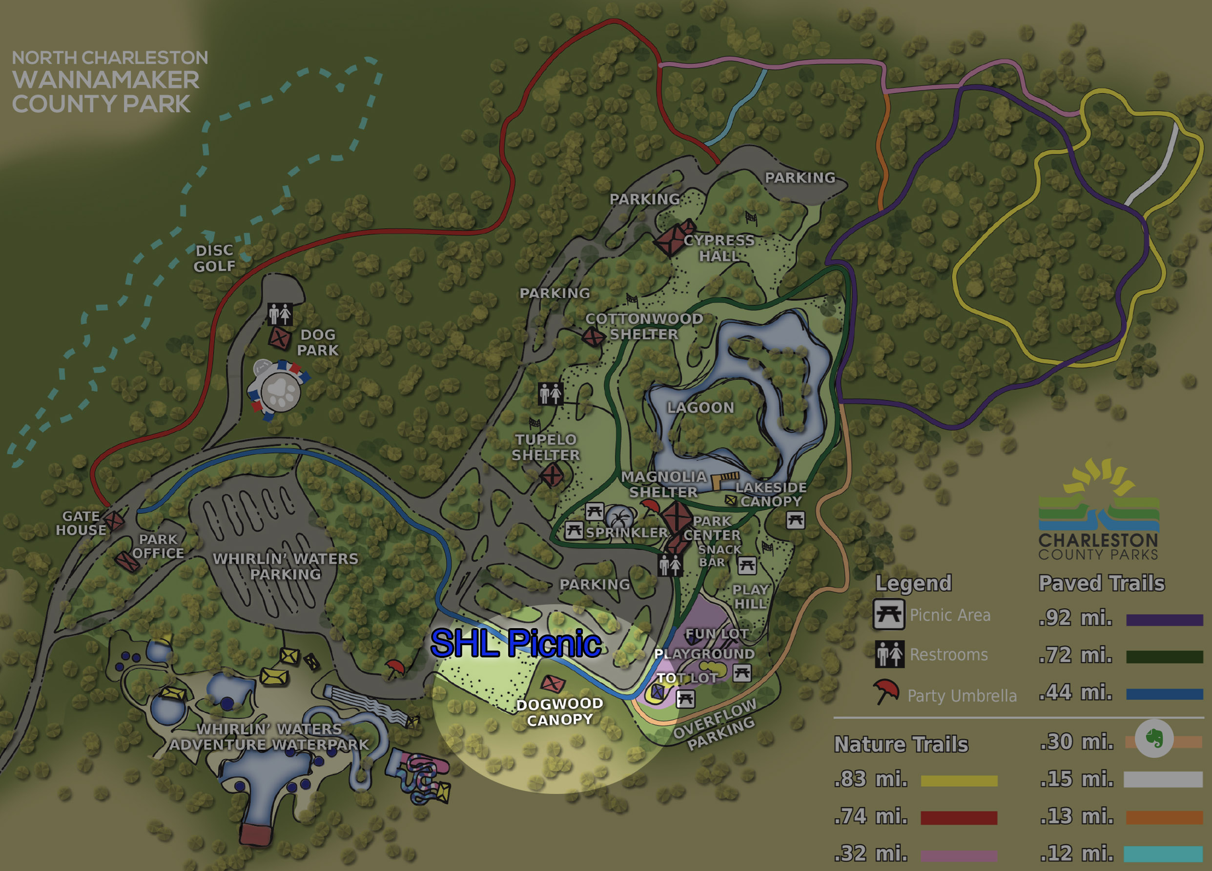 Wannamaker map highlighting Dogwood Canopy