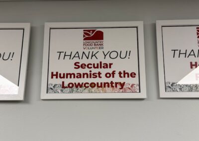 Wall of fame photo at Lowcountry Food Bank
