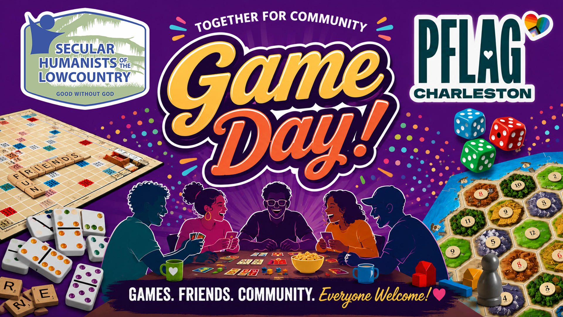 Game Day with PFLAG banner